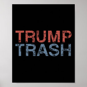 Trump Müll 2024 Retro Grunge Vintage Müll Für Poster