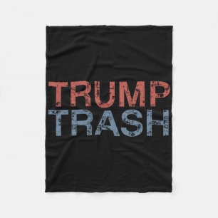 Trump Müll 2025 Retro Grunge Vintage Abfall Für Fleecedecke