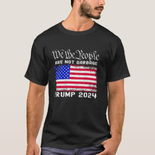 Trump Müll Wir Menschen sind nicht Müll Vintag T-Shirt