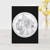 Trump-Münze Ein Dollar _1 Karte (Gelbe Blume)