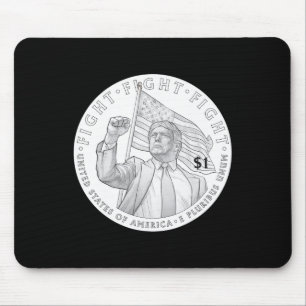 Trump-Münze Ein Dollar _1  Mousepad