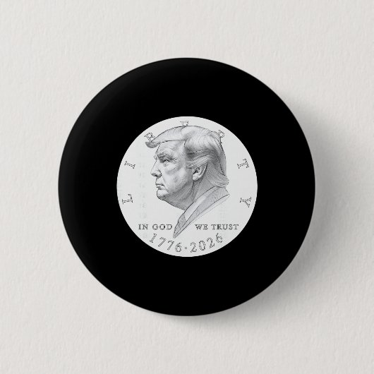 Trump-Münze Ein Dollar  Button (Vorderseite)