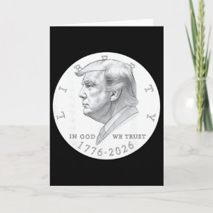 Trump-Münze Ein Dollar Karte