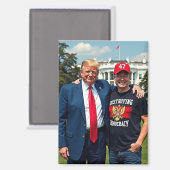 Trump Musk Satire Magnet (Vorderseite/Rückseite)