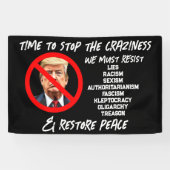 Trump muss gehen | Zeit für die Wiederherstellung Banner (Horizontal)