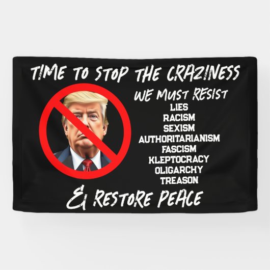 Trump muss gehen | Zeit für die Wiederherstellung  Banner (Horizontal)