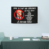 Trump muss gehen | Zeit für die Wiederherstellung  Banner (Messe)