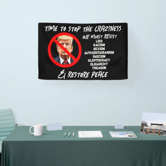 Trump muss gehen | Zeit für die Wiederherstellung  Banner (Messe)