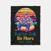 Trump Nacho Gulf No More Est 2025 Funny Saying Men Fleecedecke (Vorderseite)