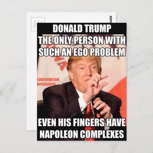 Trump Napoleon Complex Postkarte (Vorne/Hinten)