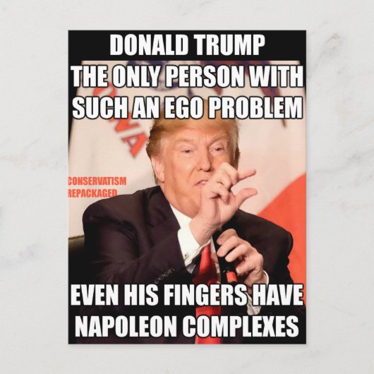 Trump Napoleon Complex Postkarte (Vorderseite)
