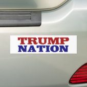 Trump Nation Rot Blau Autoaufkleber (Auf Auto)