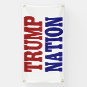 Trump Nation Rot Blau Banner (Vertikal)