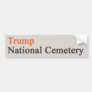 Trump National Friedhof — Beige-Orange Autoaufkleber