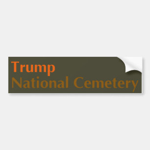 Trump National Friedhof — Olive-Orange Autoaufkleber