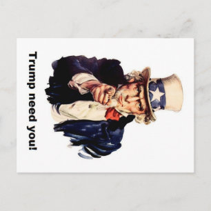 trump need you postkarte