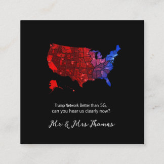 Trump Network better als 5G, kannst du uns jetzt h Quadratische Visitenkarte