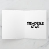 TRUMP NEUE BABY-GRATULATIONEN GREETING CARD KARTE (Innenseite)