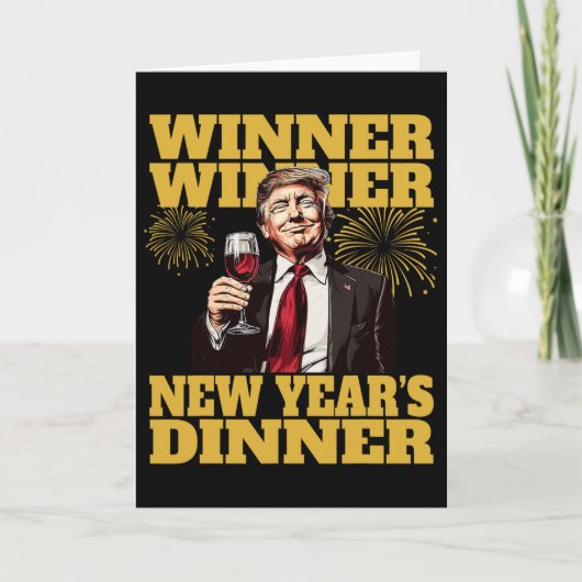 Trump Neujahrsdinner 2025 Karte (Vorderseite)