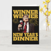 Trump Neujahrsdinner 2025 Karte (Gelbe Blume)