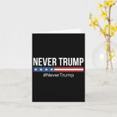 Trump: #nevertrump Anti Trump Karte (Gelbe Blume)