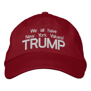 TRUMP NEW YORK VALUES 2016 Baseball Cap Bestickte Baseballkappe