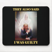 Trump nicht schuldig Jesus Christus Patriot beten Mousepad (Vorne)
