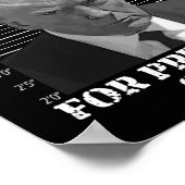 Trump nicht schuldig Tasse schoss 2024 für Präside Poster (Ecke)