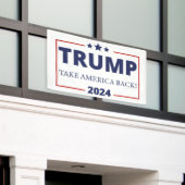 Trump nimmt Amerika zurück 2024 Banner (Äußeres Gebäude)
