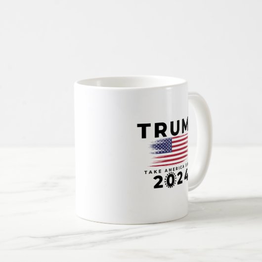 Trump nimmt Amerika zurück 2024 Kaffeetasse (VorderseiteRechts)