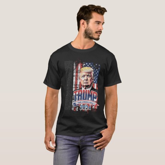 Trump nimmt Amerika zurück 2024 T-Shirt (Vorne ganz)
