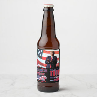 Trump nimmt Amerika zurück Bierflaschenetikett