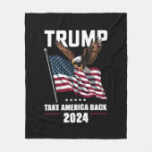 Trump nimmt die amerikanischen Wahlen 2024 zurück Fleecedecke (Vorderseite)