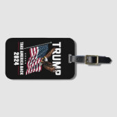 Trump nimmt die amerikanischen Wahlen 2024 zurück Gepäckanhänger (Vorderseite (Horizontal))