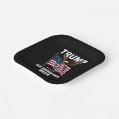 Trump nimmt die amerikanischen Wahlen 2024 zurück Pappteller (Gewinkelt)