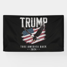 Trump nimmt die Wahlen 2024 Vintag zurück Banner