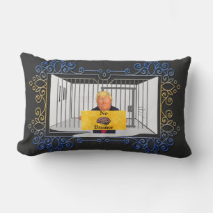 Trump no Brainer Lumbar Pillow Lendenkissen