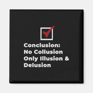 Trump No Collusion Mueller Report Vintage Men Wome Magnet