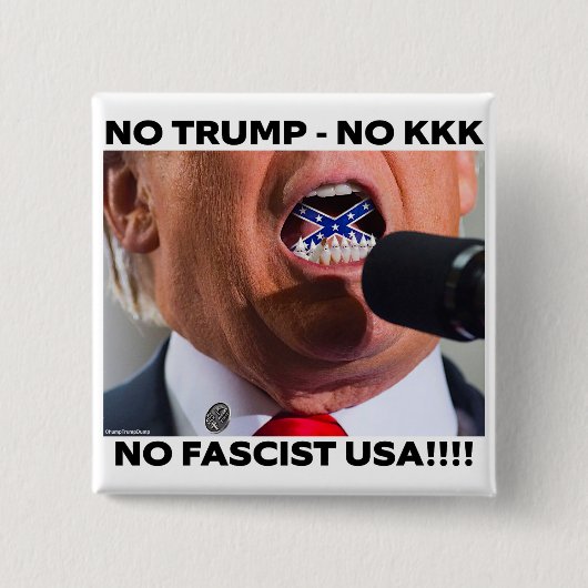 TRUMP "NO FASCIST USA" BUTTON (Vorderseite)