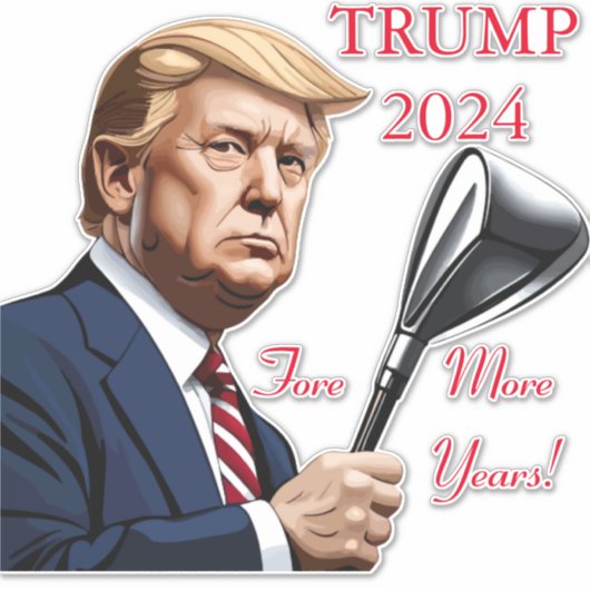 Trump: Noch mehr Jahre der Größe! Aufkleber (Vorderseite)