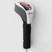 Trump: Noch mehr Jahre der Größe! Golf Headcover (angewinkelt)
