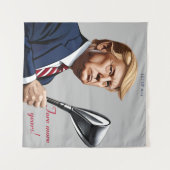 Trump: Noch mehr Jahre der Größe! Wandteppich (Vorderseite (Horizontal))