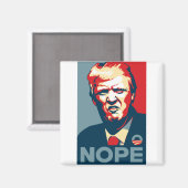 Trump Nope Art Magnet (Vorderseite/Rückseite)