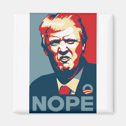 Trump Nope Art Magnet (Vorne)