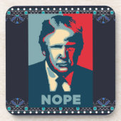 Trump Nope Beverage Coaster Getränkeuntersetzer (Vorderseite)