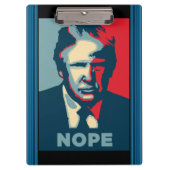 Trump Nope Clipboard Klemmbrett (Vorderseite)