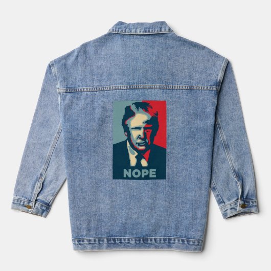 Trump Nope Denim Jacket Jeansjacke (Rückseite)