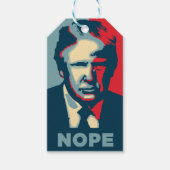 Trump Nope Gift Tag Geschenkanhänger (Vorderseite)