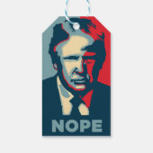 Trump Nope Gift Tag Geschenkanhänger (Rückseite)