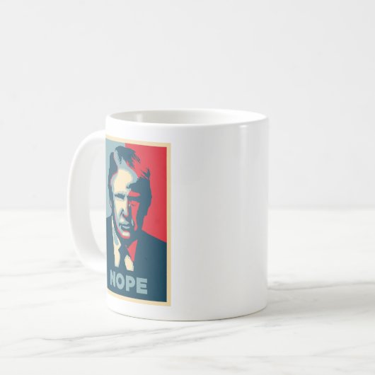 Trump Nope Kaffeetasse (Vorderseite Links)